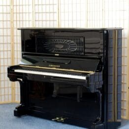 Occasion C. Bechstein Klavier 129 cm, generalüberholt, schwarz, mit Garantie